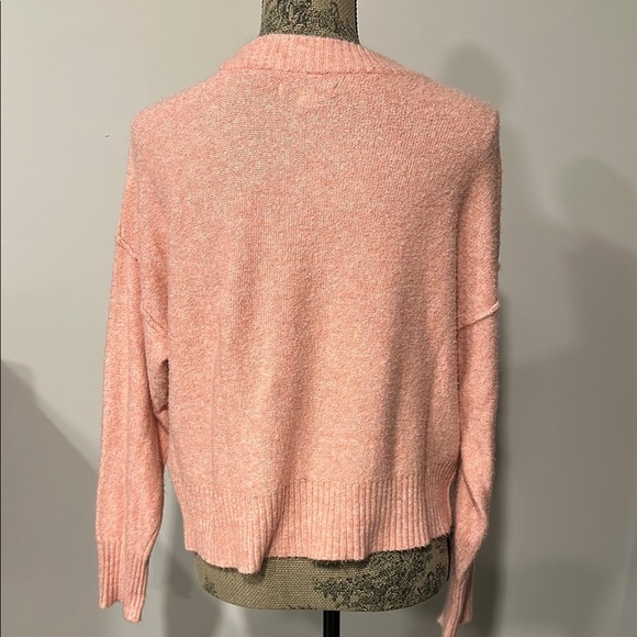 American Eagle drop shoulder cropped Rose Pink Sweater size small - Picture 10 of 10